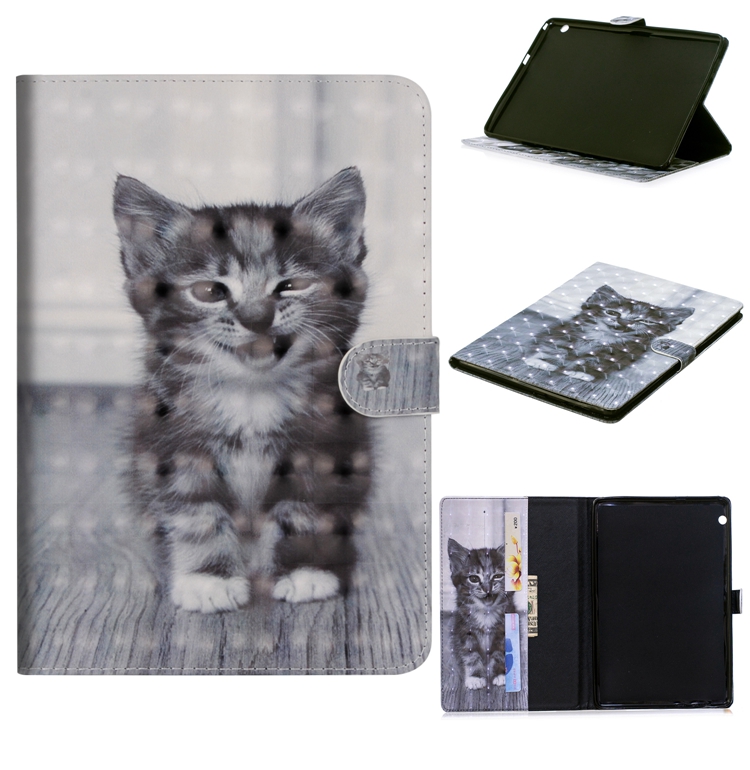 เคส Huawei MediaPad T3 10 #เคสฝาพับหนัง PU พิมพ์ลวดลาย Pattern Printing Wallet Stand