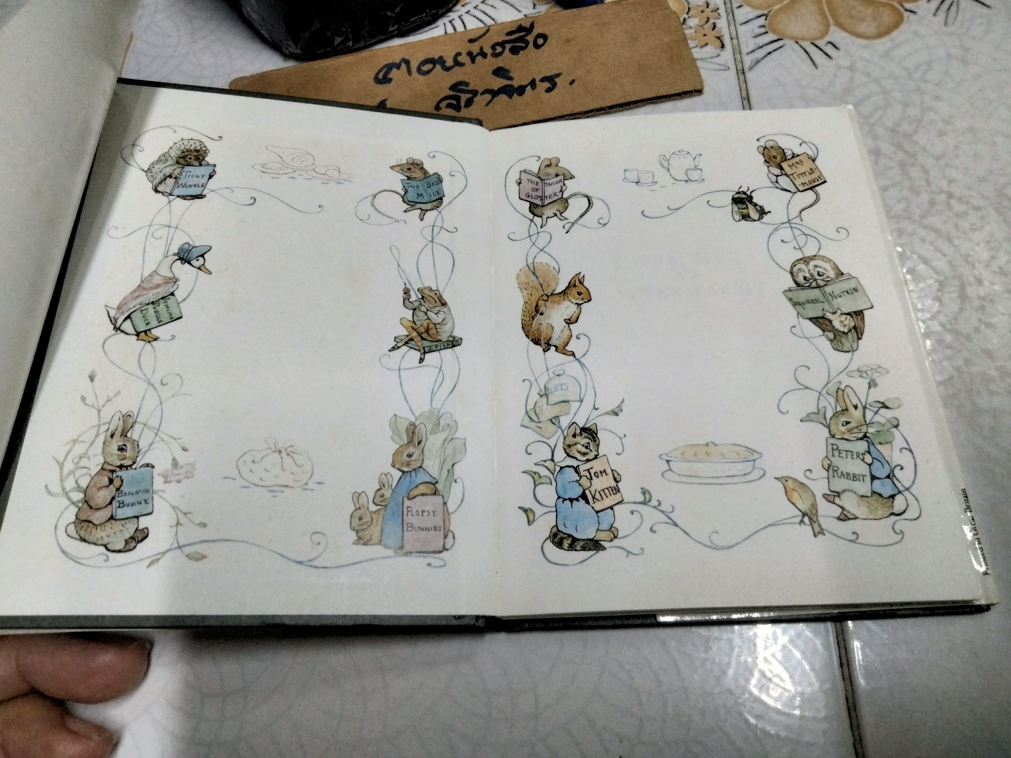 THE TALE OF PETER RABBIT BY BEATRIX POTTER (ฉบับภาษาอังกฤษ) F. WARNE & CO., พิมพ์ 1995 **สินค้าหมด**