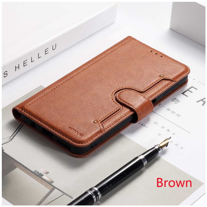 เคส Samsung Galaxy Note 10 Lite #เคสฝาพับหนัง PU มีที่เสียบการ์ด Card Slots PU Leather Cover