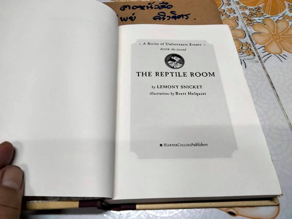 THE REPTILE ROOM (เล่มที่ 2) A SERIES OF UNFORTUNATE EVENTS ฉบับภาษาอังกฤษ