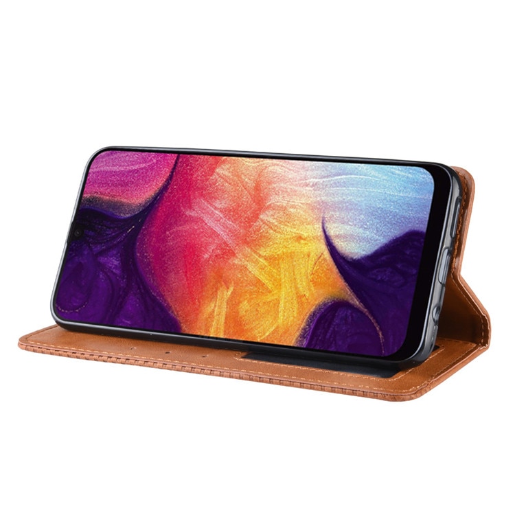 เคส Galaxy Note 10 #เคสฝาพับปกหนังสไตล์วินเทจดูดซับอัตโนมัติแบบกระเป๋าสตางค์