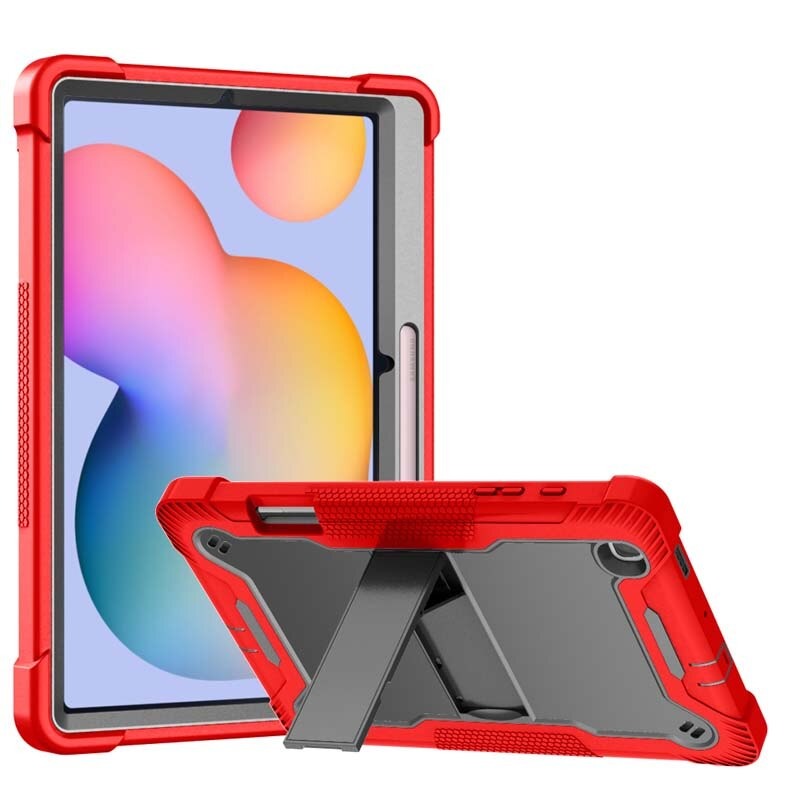 Case Samsung Galaxy Tab S6 Lite 10.4 SM-P610 SM-P615 SM-P617 #เคสฝาหลังกันกระแทก Full Protection Case 3 in 1 Bracket S-pen Slot