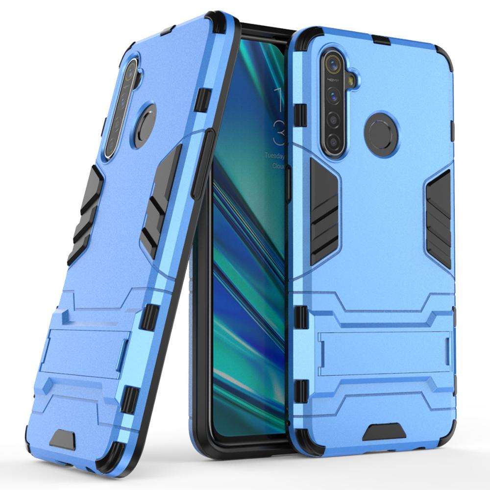 Case Realme 5 Pro #เคสฝาหลังพลาสติก ไฮบริด TPU + Kickstand