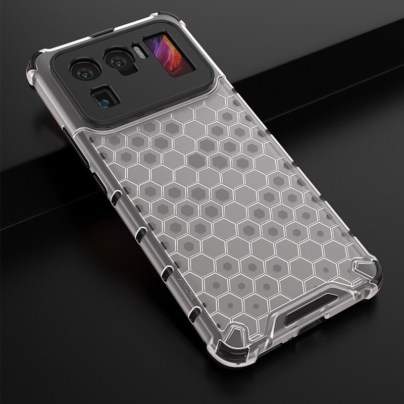 เคส Xiaomi Mi 11 Ultra #เคสฝาหลังกันกระแทก Honeycomb Shock Absorber TPU + PC + Silicone Hybrid