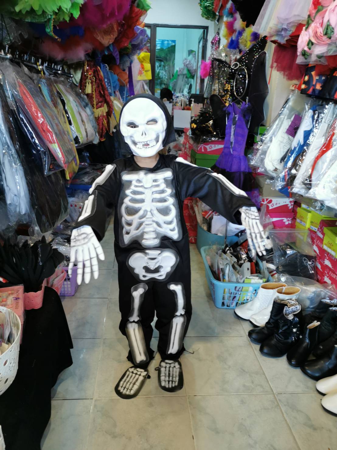 ชุดแฟนซีเด็ก โครงกระดูก