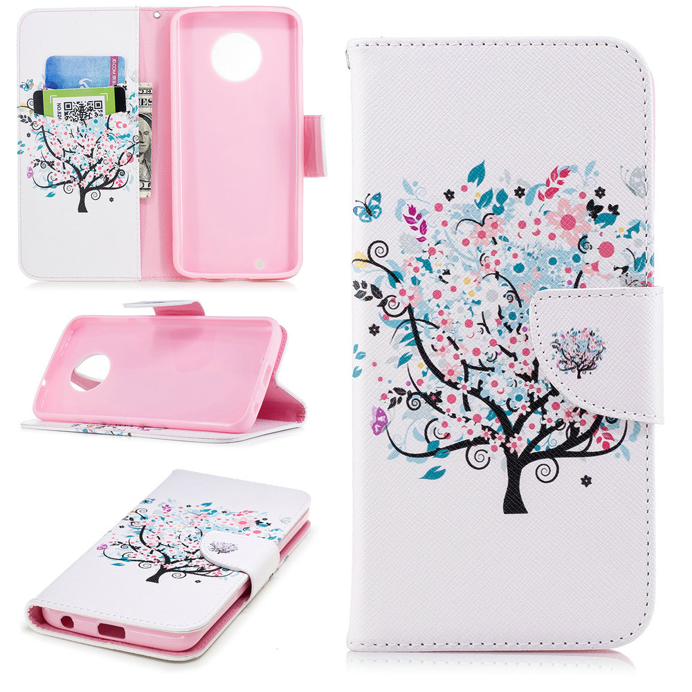 Case Moto G6 Plus #เคสฝาพับกระเป๋าสตางค์หนัง PU พิมพ์ลายสวยๆ Pattern Printing Leather Wallet