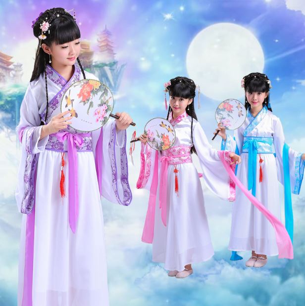 ชุดเทพธิดา เด็กสาว นางฟ้าจีน 仙女古装衣服女童 Chinese Fairy Angel Girls Costumes