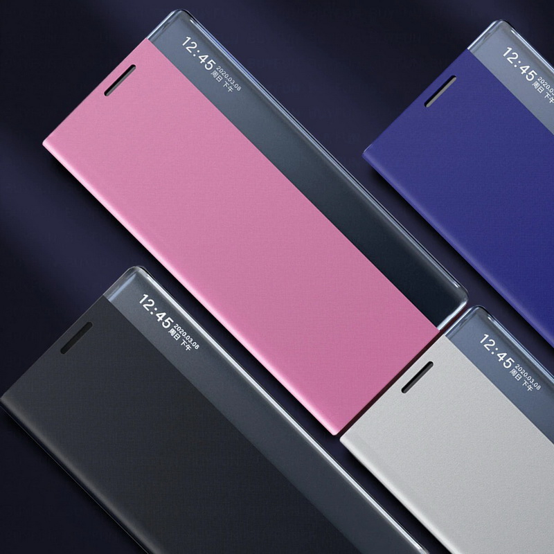 เคส Samsung Galaxy A51#เคสฝาพับเคลือบผิวหนัง PU ปิดแม่เหล็กพับวางตั้งได้ Leather Magnetic Smart Flip phone case