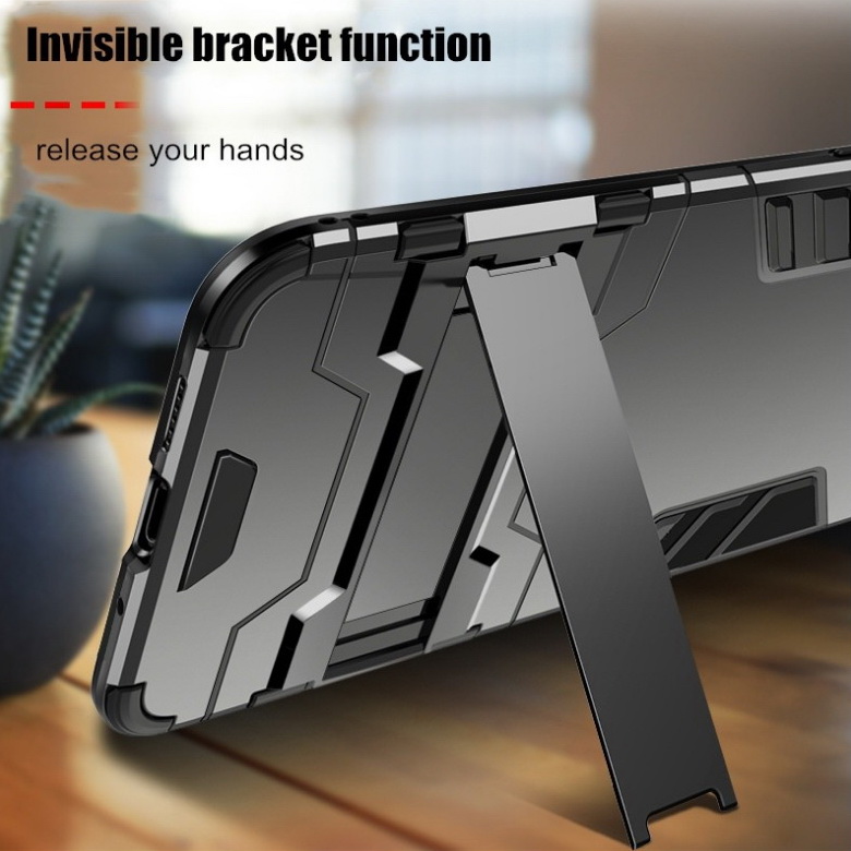 เคส OPPO Reno 5 5G #เคสฝาหลังพลาสติก ไฮบริด TPU + Kickstand