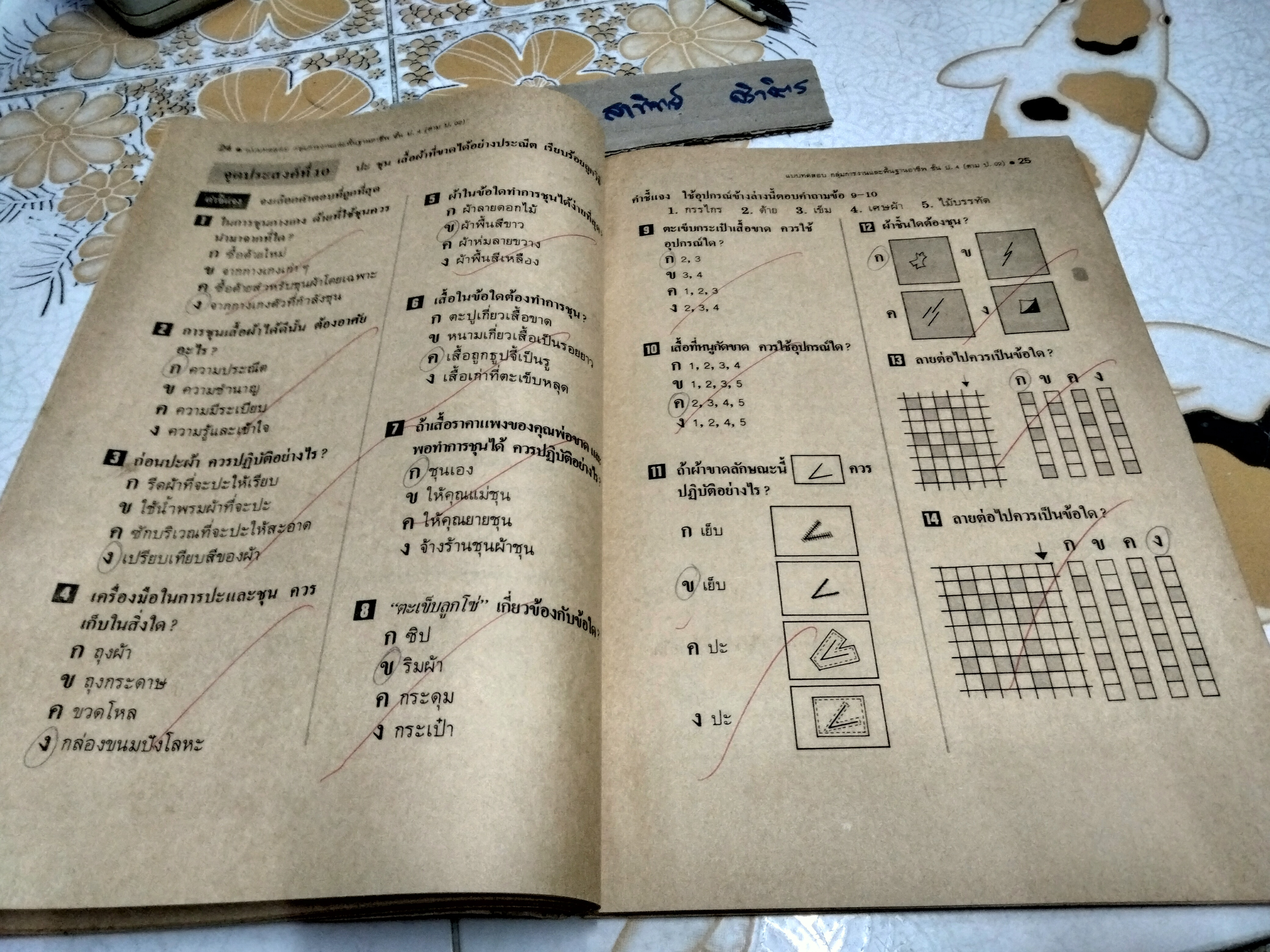 หนังสือแบบเรียนเก่า - กลุ่มการงานและพื้นฐานอาชีพ สำหรับชั้นประถมศึกษาปีที่ 4 - หลักสูตรประถมศึกษา พ.ศ.2521