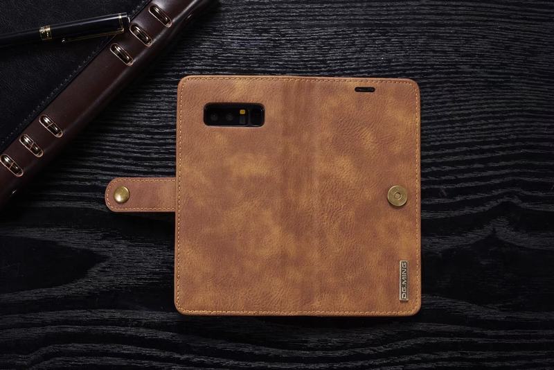 เคส Samsung Galaxy Note 8 SM-N950 #เคสฝาพับสไตล์กระเป๋าสตางค์แบบแยกส่วน DG.MING Detachable 2-in-1 Wallet Split Leather