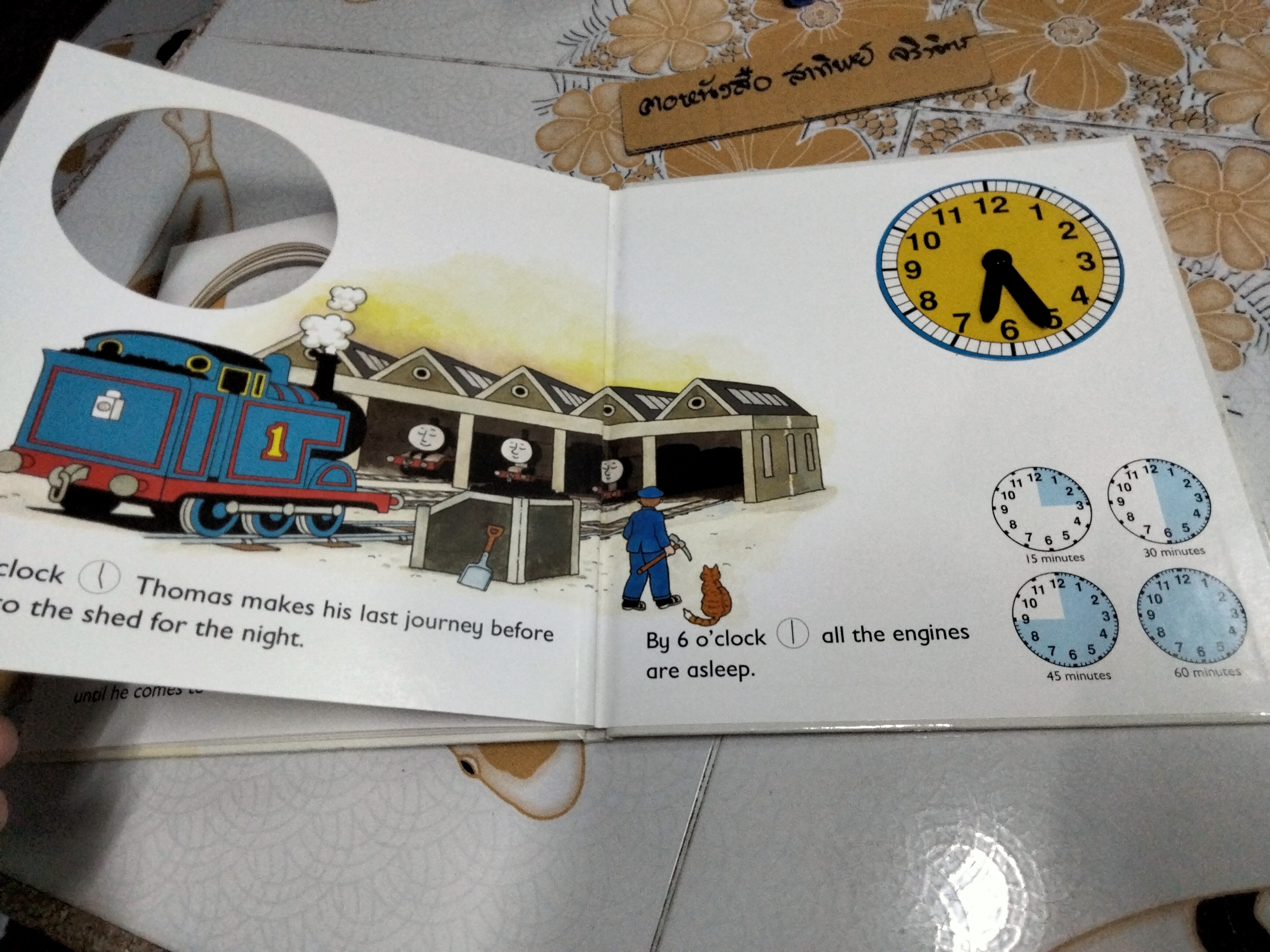 TELL THE TIME WITH THOMAS CLOCK BOOK Christopher Awdry, Ken Stott, RANDOM HOUSE / BOARD BOOK