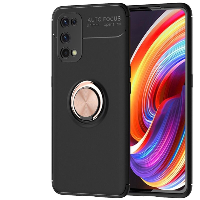 เคส Realme 7 Pro #เคสฝาหลัง TPU Finger Ring Kickstand (แผ่นโลหะแบบ Built-in)