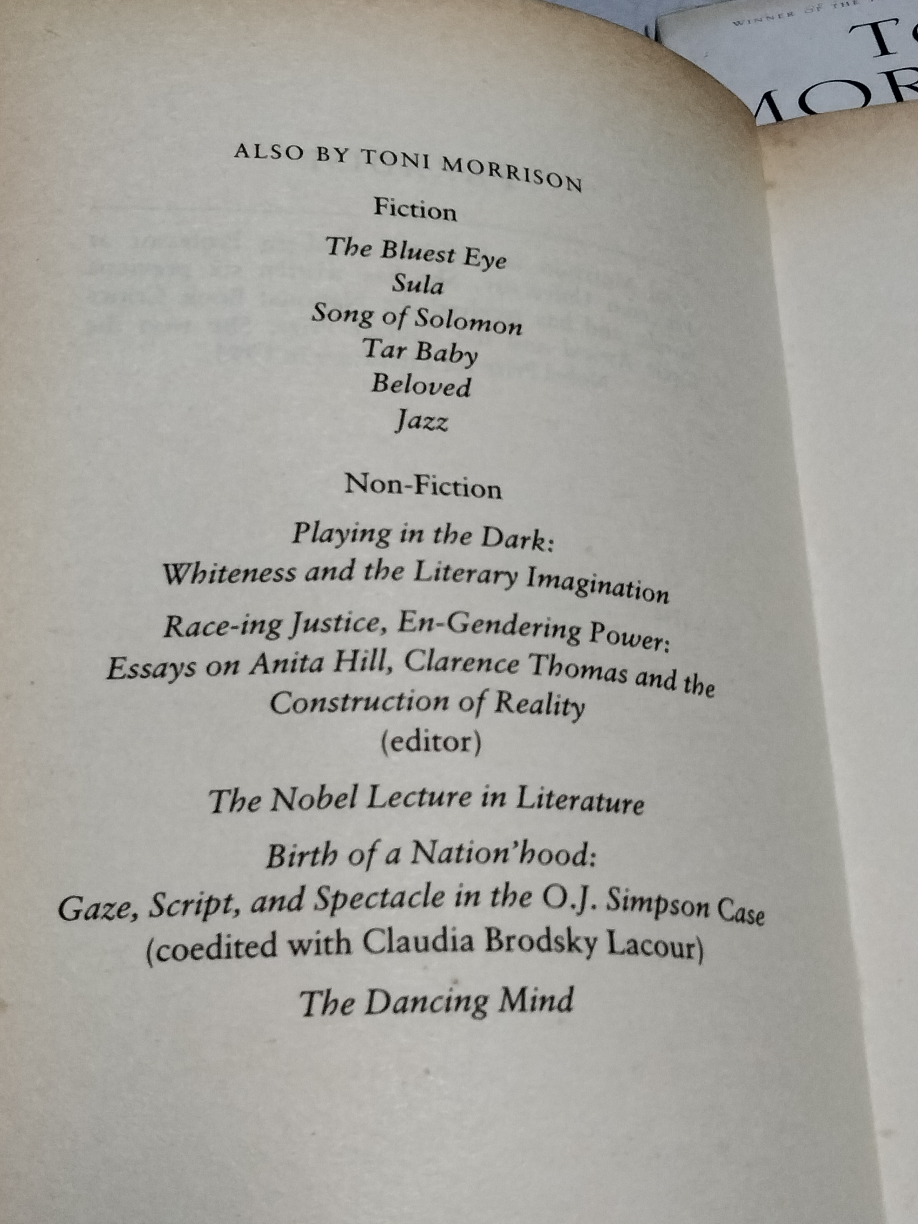 PARADISE by TONI MORRISON