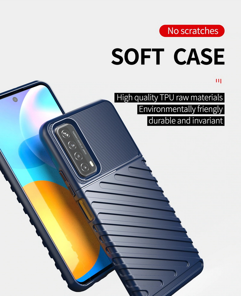 เคส Huawei Y7a #เคสฝาหลัง TPU อ่อน Thunder Series Twill Texture Soft TPU