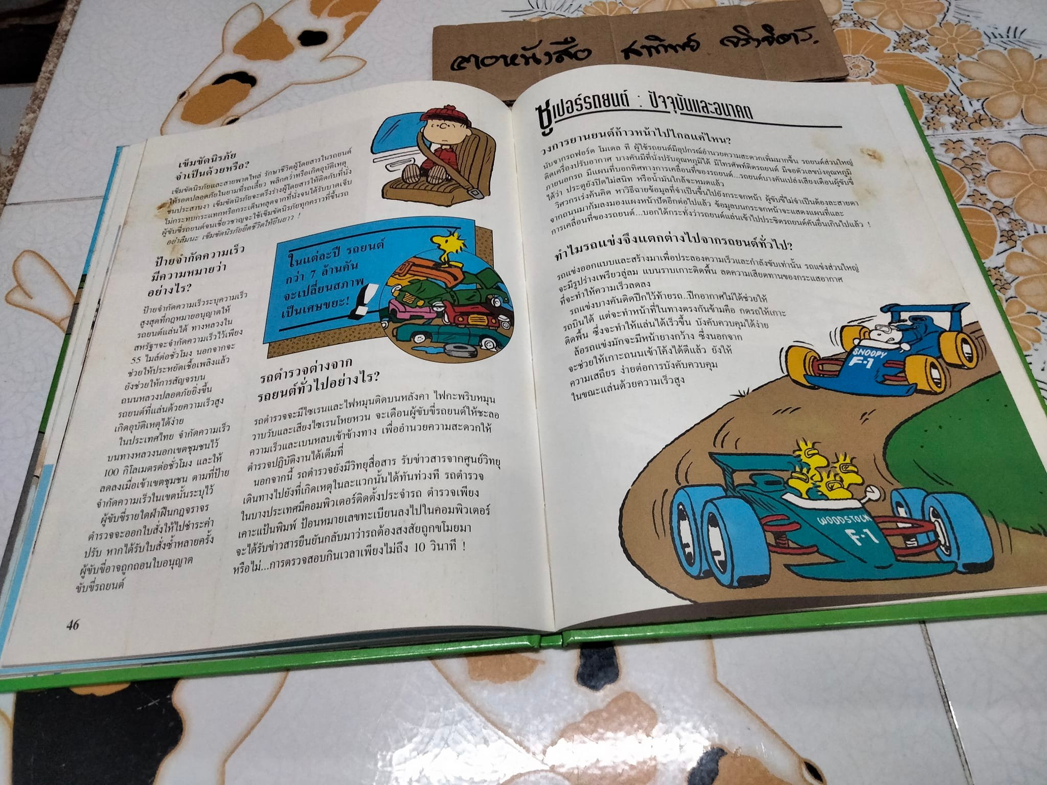 สารานุกรมแสนสนุกของ ชาร์ลี บราวน์ - ชุดที่ 1 ลำดับที่ 5 ยานติดล้อ - รถจักรยานรถยนต์ รถไฟ และอื่นๆ (ปกแข็ง) **สินค้าหมด**