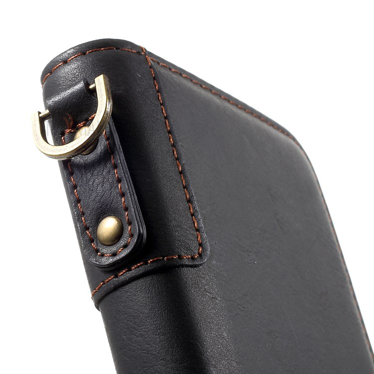 Case Huawei P40 #เคสฝาพับสไตล์ย้อนยุคพร้อม Snap Fastener และสายคล้องมือ