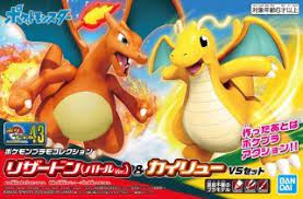 POKEMON PLAMO COLLECTION 43 CHARIZARRD BATTLEVER& DRAGONITE VS
