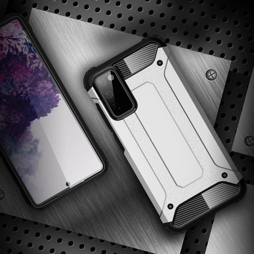 Case Samsung Galaxy S20 FE / S20 FE 5G #เคสฝาหลังเกราะป้องกัน ไฮบริด พลาสติก+TPU Heavy Duty Rugged Hybrid