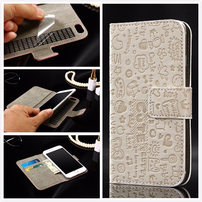 Case Asus Zenfone Live ZB501KL เคสฝาพับลายการ์ตูน Graffiti Stand Wallet สีสันสวยงาม