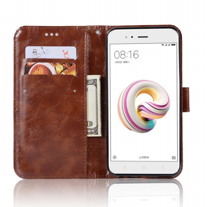 เคส Xiaomi Mi A1 #เคสฝาพับเกรดพรีเมี่ยมแบบกระเป๋าสตางค์ หนัง PU Vintage