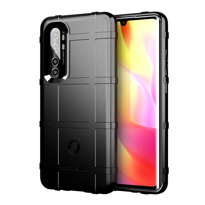 Case Xiaomi Mi Note 10 Lite #เคสฝาหลัง Rugged Shield Series Soft Silicone Shock Absorption Matte กันกระแทก