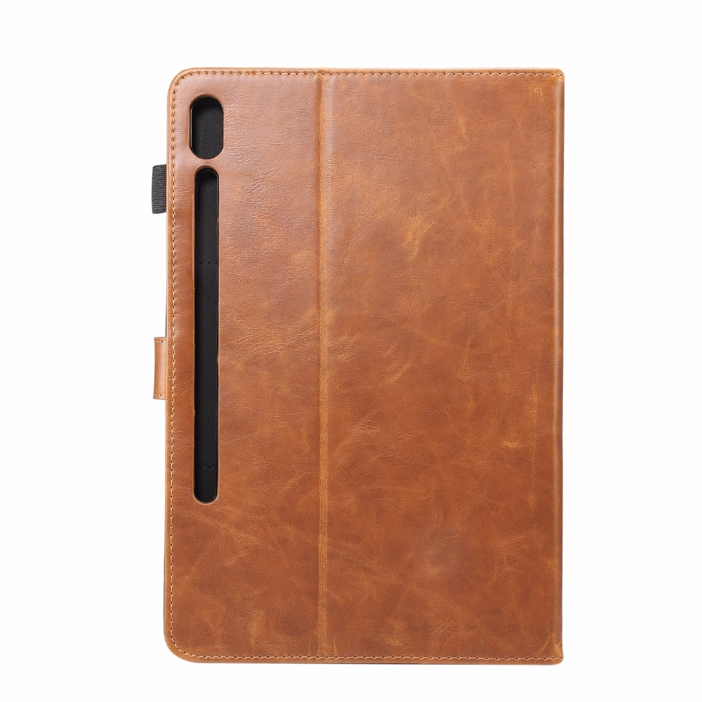 Case Samsung Galaxy Tab S6 T860 T865 #เคสแบบฝาพับหนัง PU ผิวหนังม้า Crazy Horse Texture PU Leather Wallet