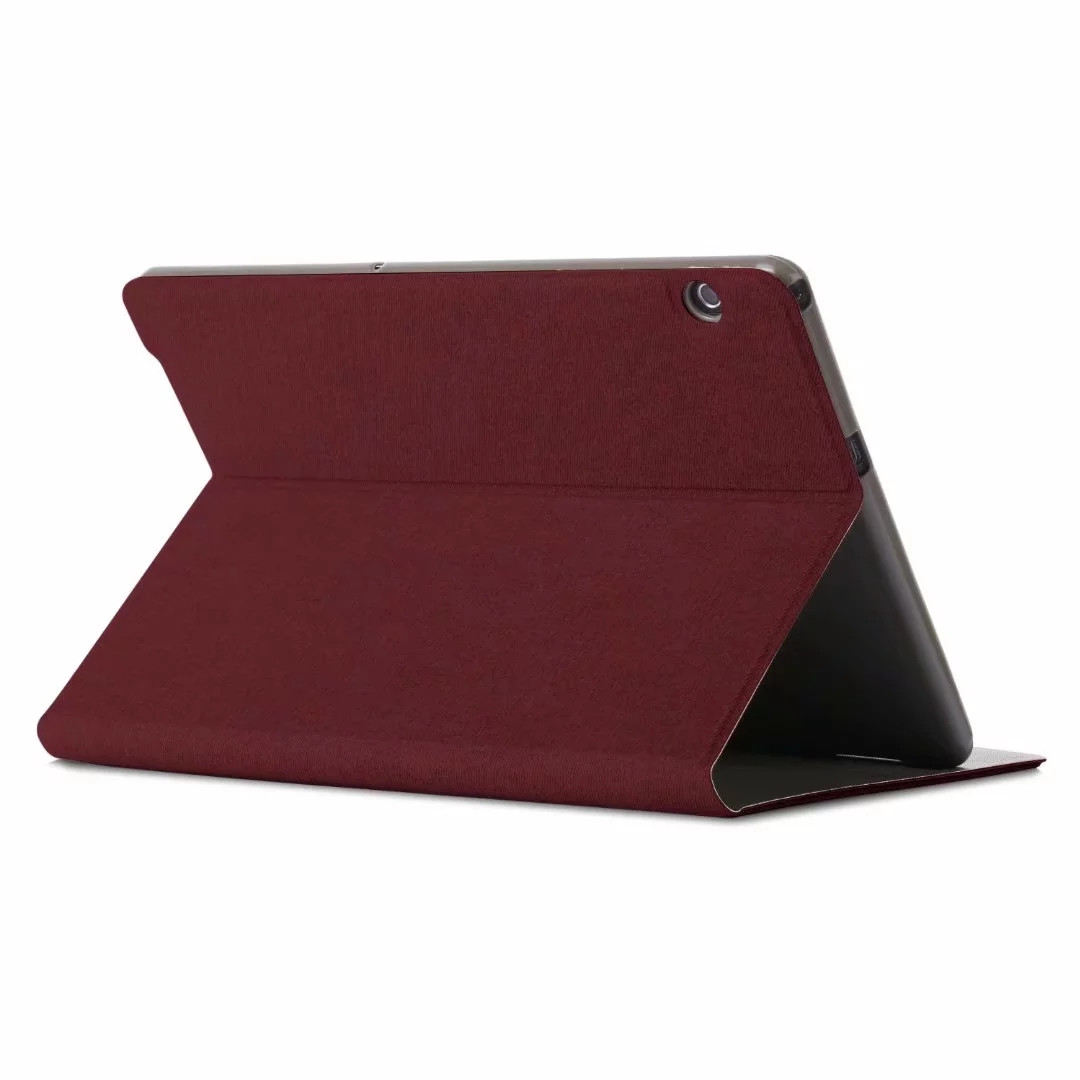 Case Huawei MediaPad T5 10 #เคสฝาพับผิวเคลือบ Cloth Coated Leather Stand Flip เคสคุณภาพดีราคาถุก