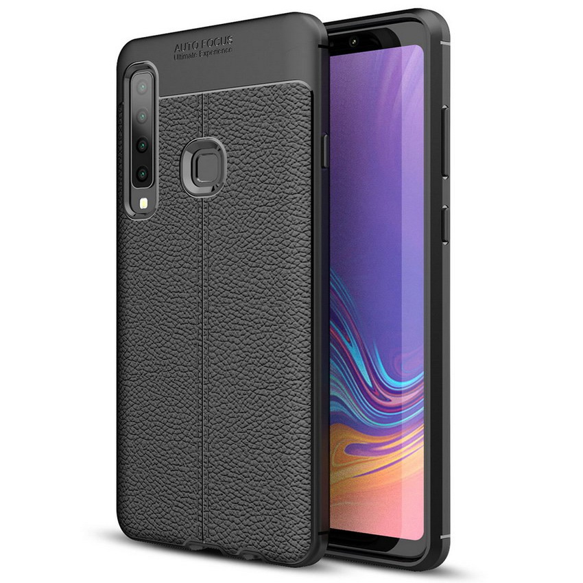 Case Samsung Galaxy A9 (2018) #เคสฝาหลังTPU ผิวลิ้นจี่ช่วยป้องกันลายนิ้วมือและกันลื่นได้ดี