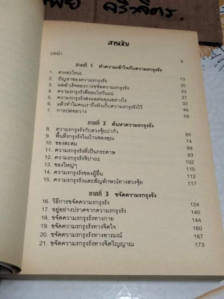 ขจัดความรกรุงรังในบ้านด้วยฮวงจุ้ย Clear Your Clutter with Feng Shui Karen Kingston เขียน , ปรียพรรณ มีสุข แปล **สินค้าหมด**