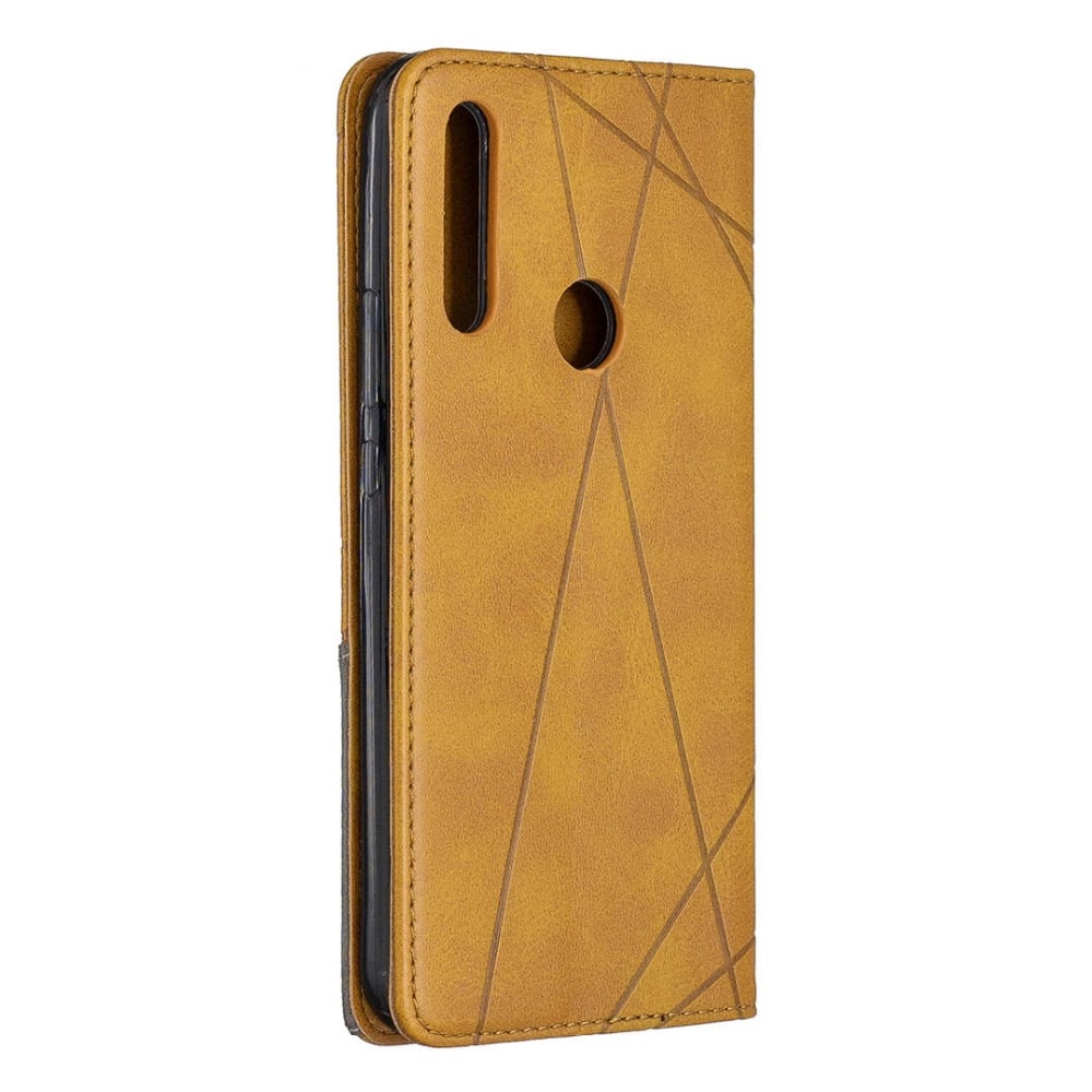 เคส Samsung Galaxy A20s #เคสฝาพับหนัง PU มีช่องเสียบ ID บัตรอื่นๆในตัว Geometric Pattern Leather Card Holder Protective