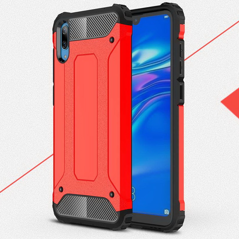 เคส Huawei Y7 Pro (2019) #เคสฝาหลังเกราะป้องกัน ไฮบริด พลาสติก+TPU