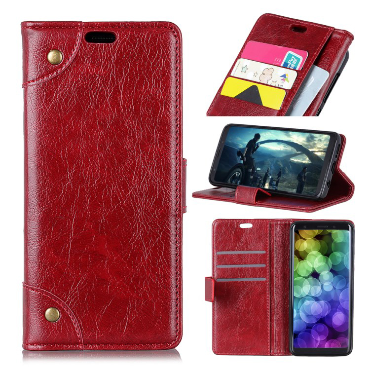 Case Asus Zenfone Max Pro (M2) ZB631KL #เคสฝาพับแบบกระเป๋าสตางค์ Textured PU Leather Protection