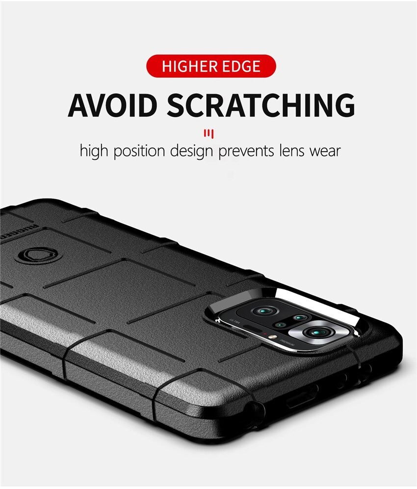เคส Redmi Note 10 Pro #เคสฝาหลัง Rugged Shield Series Soft Silicone Shock Absorption Matte กันกระแทก
