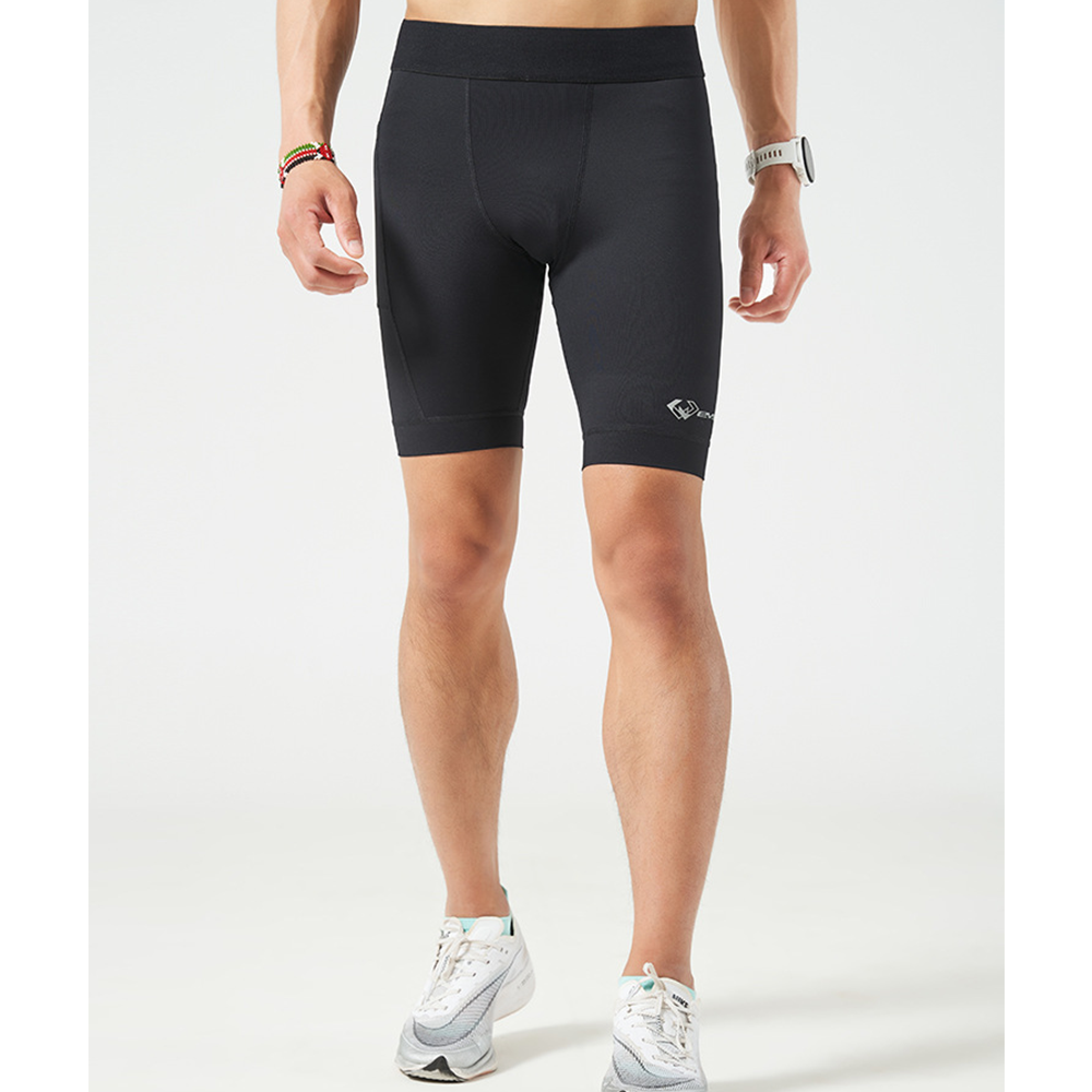 กางเกงรัดกล้ามเนื้อขาสั้น กางเกงรัดรูปขาสั้น EVS Man Running Pants Shorts Compression มีกระเป๋าใส่ของ (F47)