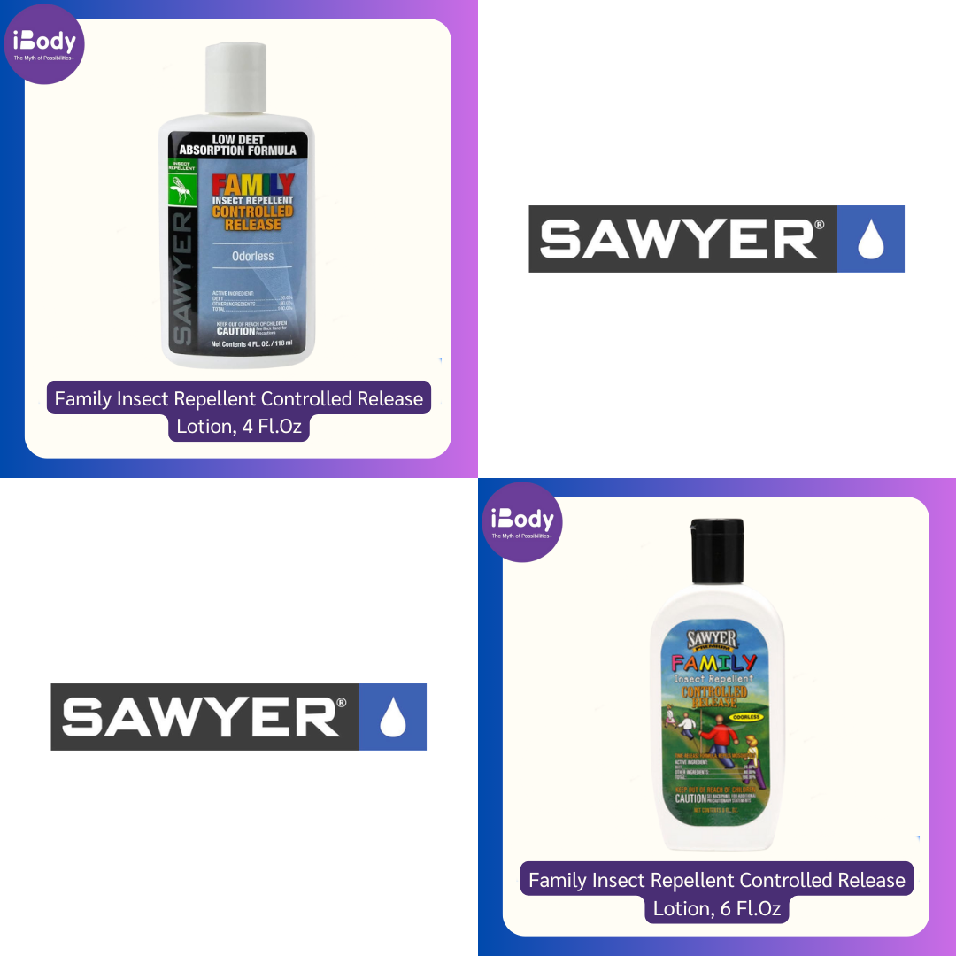 Sawyer® Family Insect Repellent Controlled Release Lotion โลชั่นกันแมลง ไล่แมลง ยุง สำหรับครอบครัว