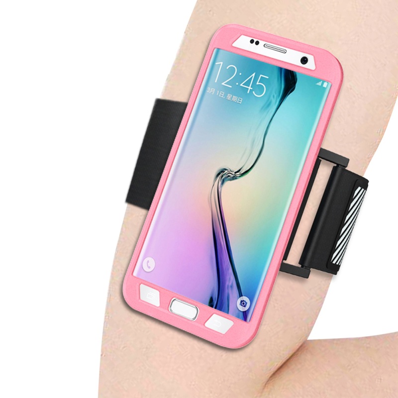 เคส S7 Edge ซิลิโคนเชลล์กีฬามีสายรัดแขน สีสันสวยงามทันสมัย