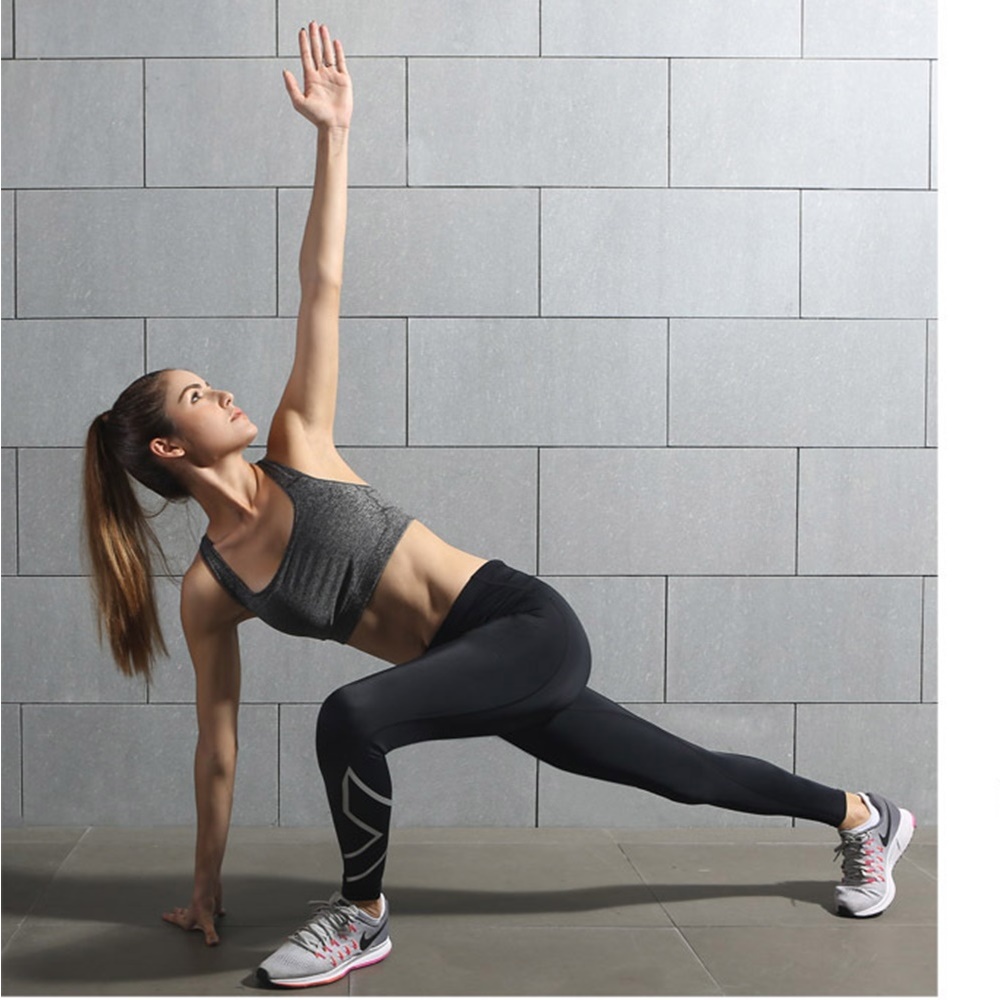 กางเกงวิ่งรัดกล้ามเนื้อผู้หญิง สำหรับวิ่ง ฟิตเนส เล่นโยคะ EVS Women Compression (G18)