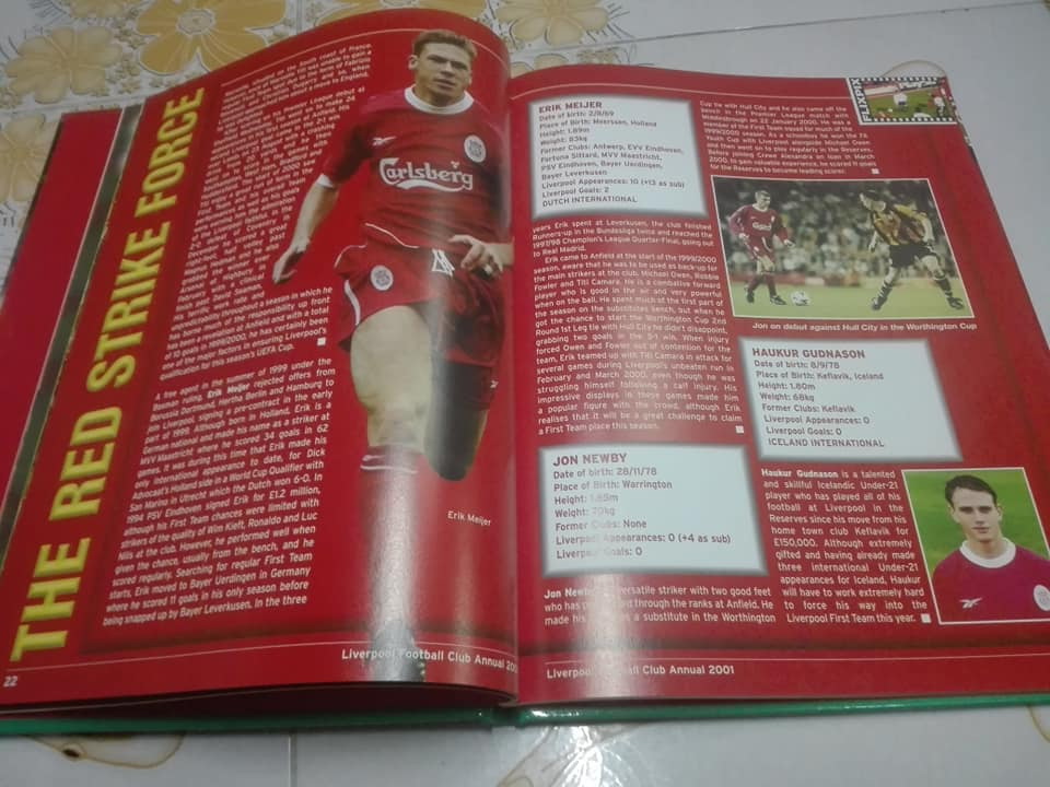 The Official Liverpool Football Annual 2001 Written and compiled by Jeremy Paxton