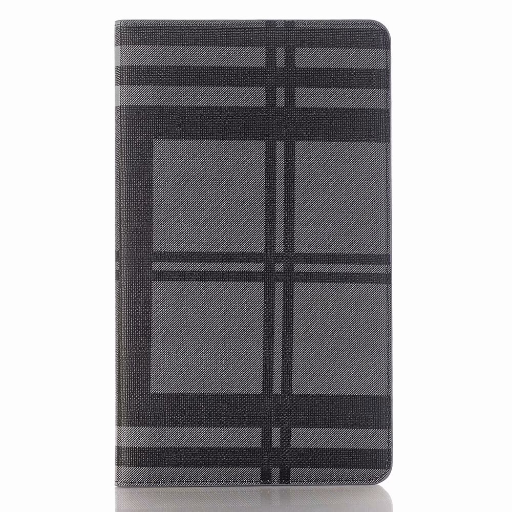 Case Huawei MediaPad M3 8.4นิ้ว #เคสฝาพับหนัง PU พิมพ์รูปแบบผ้าลายสก็อต สวยงามทันสมัย