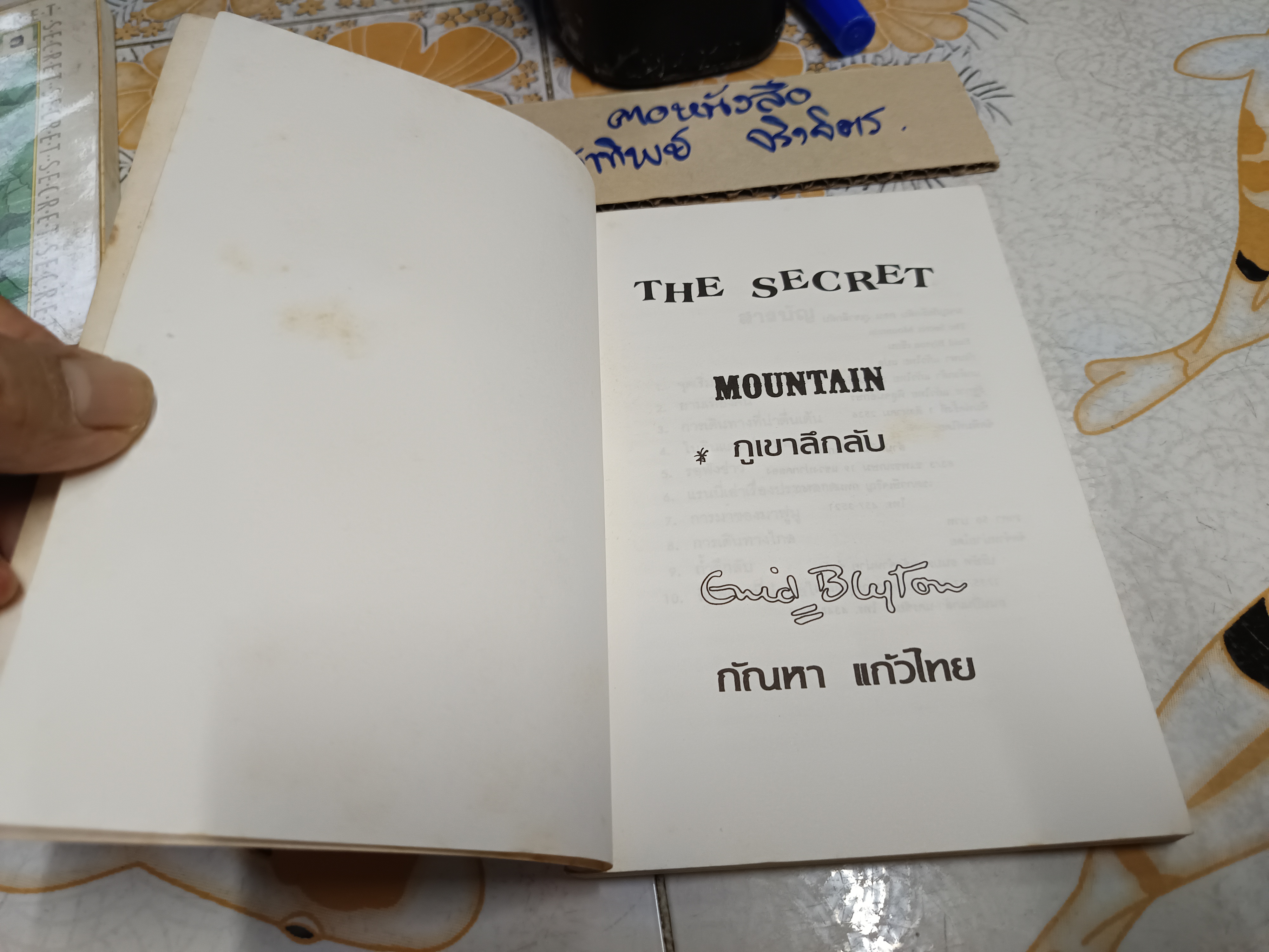 ภูเขาลึกลับ ( เล่ม 3 ของชุด) / ผจญภัยลึกลับ (จบในตอน) ผลงานของ เอนิด ไบลตัน Enid Blyton แปลโดย กัณหา แก้วไทย **สินค้าหมด**
