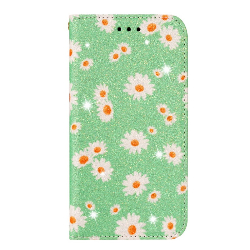Case iPhone 13 Pro Max#เคสฝาพับหนัง PU ลายดอกไม้ Beauty Case Flip Stand Card Leather Cover for Girl Women