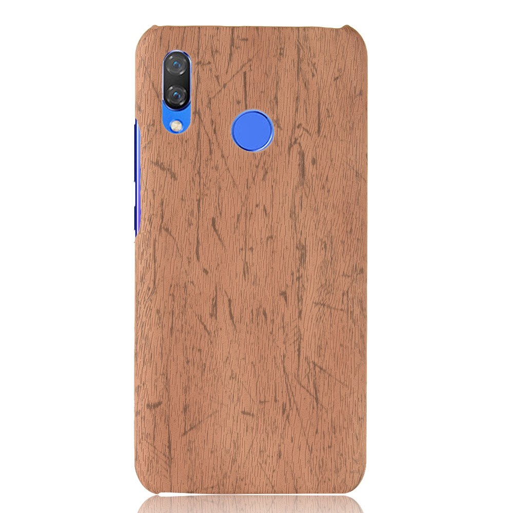 เคส Huawei nova 3i #เคสฝาหลังพลาสติกแข็งเคลือบผิวลายไม้สีสันสดใส Wood Texture PU Leather Coated