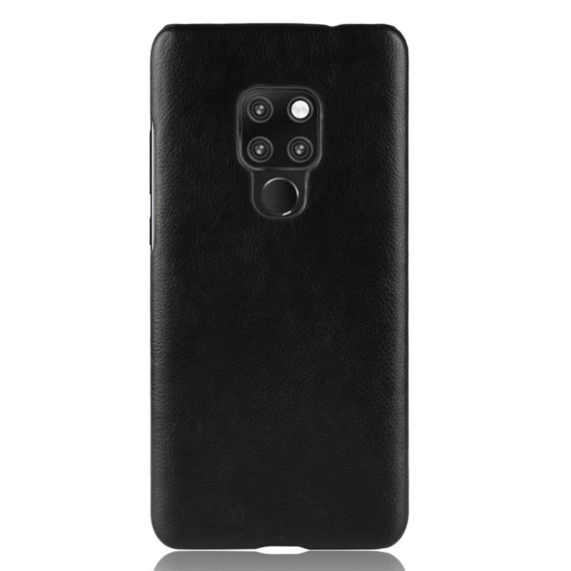เคส Huawei Mate 20 X #เคสฝาหลังพลาสติกแข็งเคลือบหนัง PU ลายผิวลิ้นจี่ Litchi Skin Leather Coated