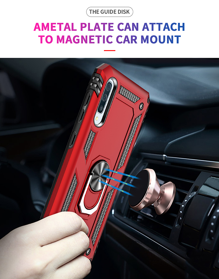 Case Samsung galaxy A50 / A50s / A30s #เคสฝาหลัง Hybrid TPU+PC มีแหวนสวมนิ้ว