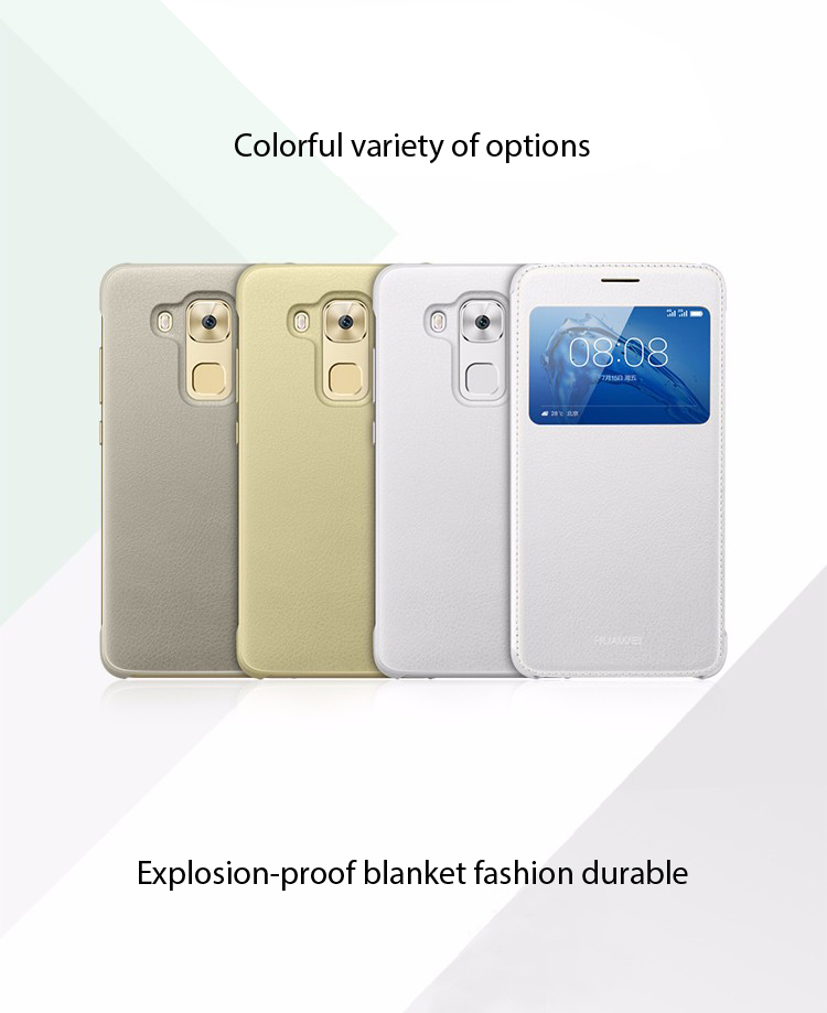 เคสหนังมีช่องวิว HUAWEI OEM สำหรับ Huawei G9 Plus / Nova Plus / Maimang 5