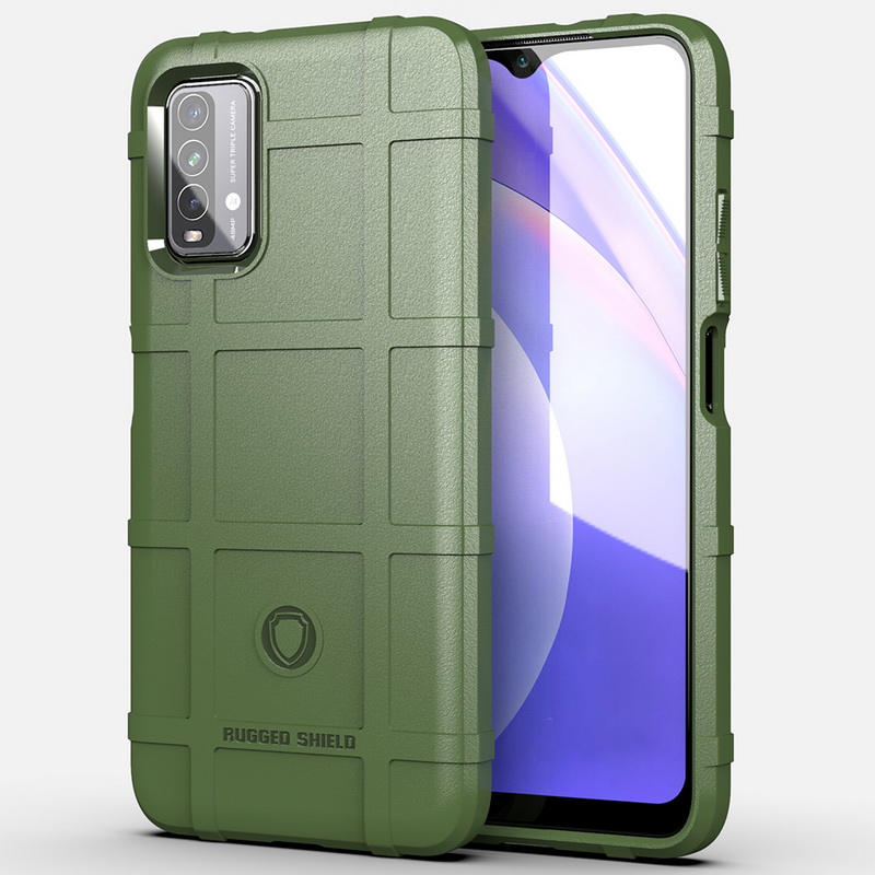 เคส Redmi 9T #เคสฝาหลัง Rugged Shield Series Soft Silicone Shock Absorption Matte กันกระแทก