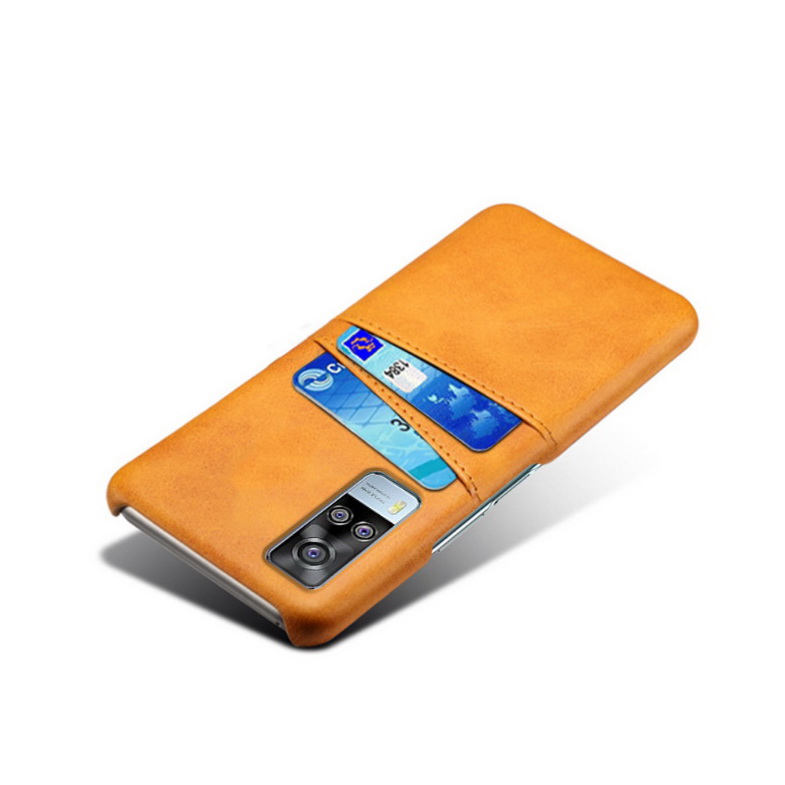 เคส Vivo Y31 2021 #เคสแบบฝาหลังหุ้มหนัง Double Card Slots PU Leather Coated