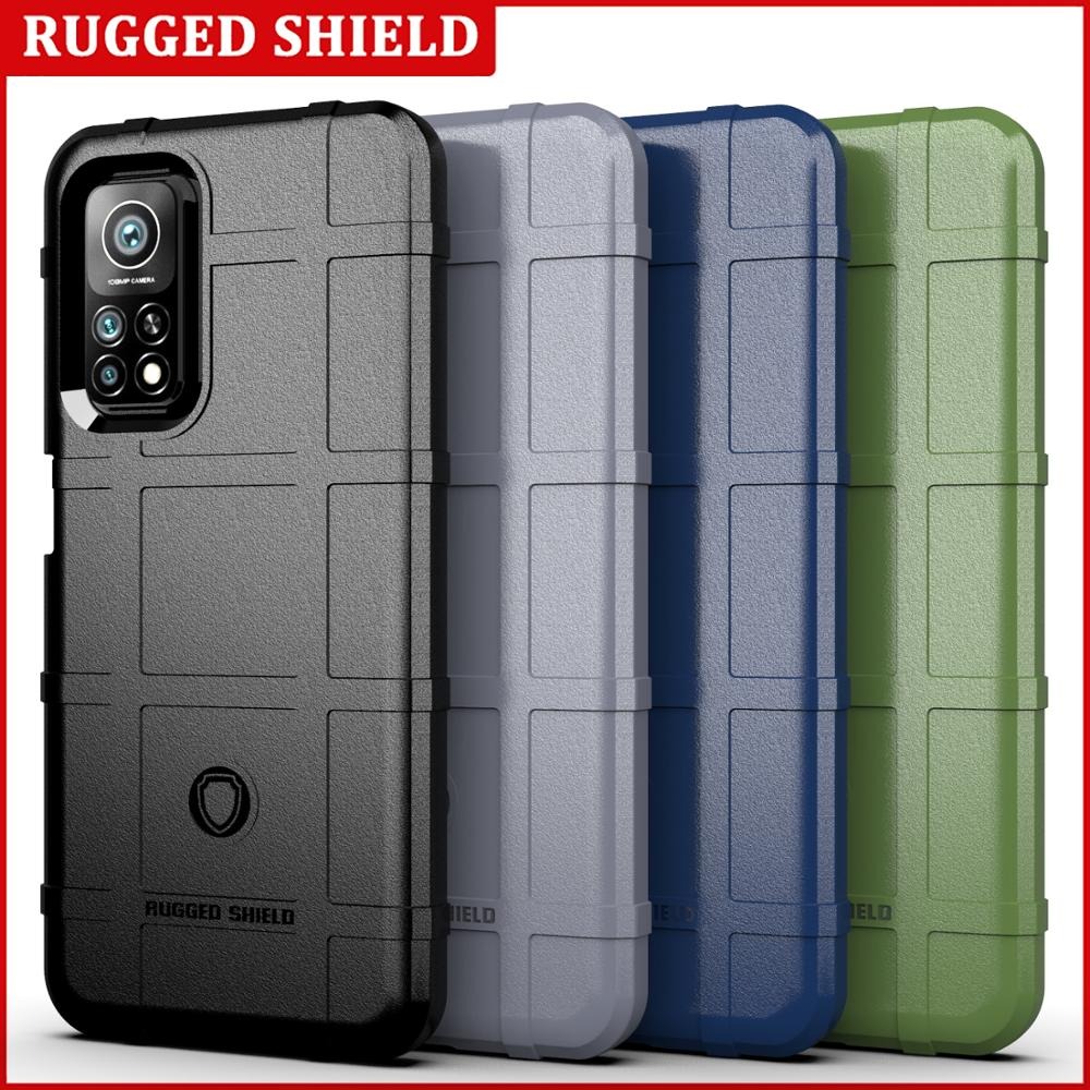 เคส Xiaomi Mi 10T Pro #เคสฝาหลัง Rugged Shield Series Soft Silicone Shock Absorption Matte กันกระแทก