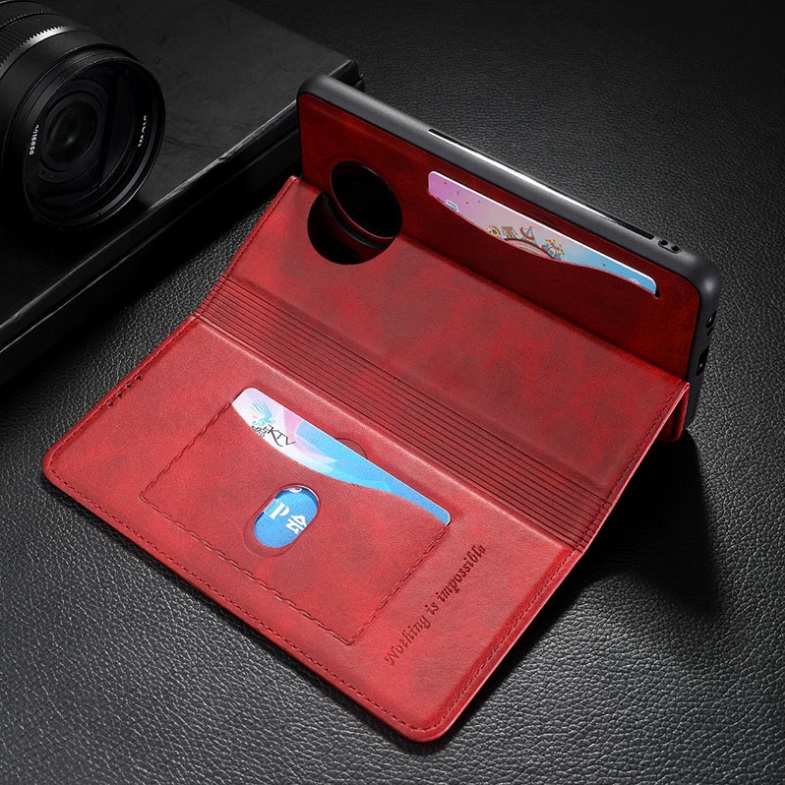 Case Huawei Mate 30 Pro #เคสฝาพับปกหนังสไตล์วินเทจดูดซับอัตโนมัติแบบกระเป๋าสตางค์ Luxury Flip Leather Case Card Holder Stand Magnetic Retro wear-resisting Phone Cover